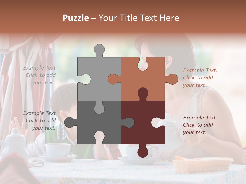 Food Indoors Family PowerPoint Template