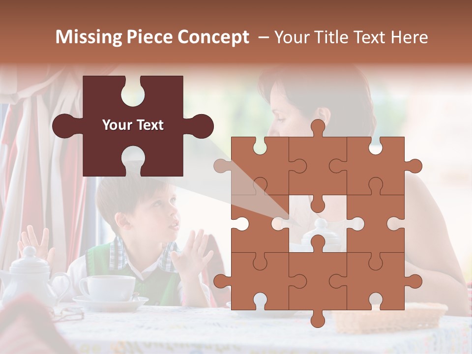 Food Indoors Family PowerPoint Template