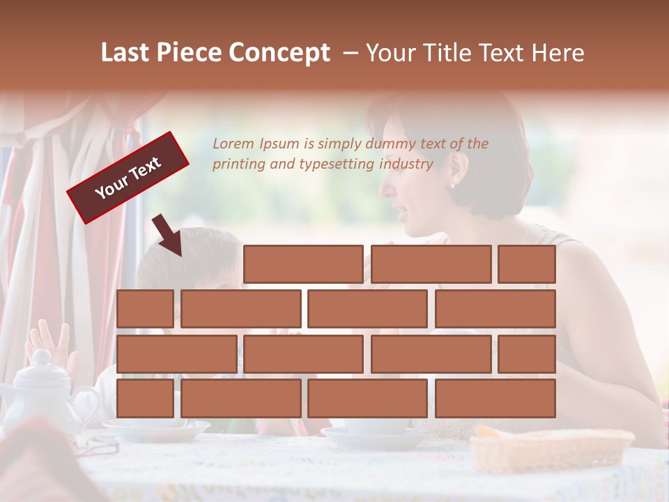 Food Indoors Family PowerPoint Template