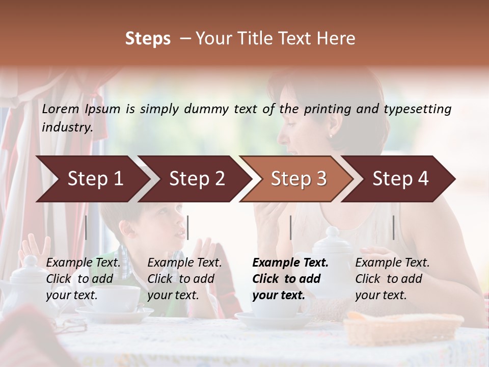 Food Indoors Family PowerPoint Template