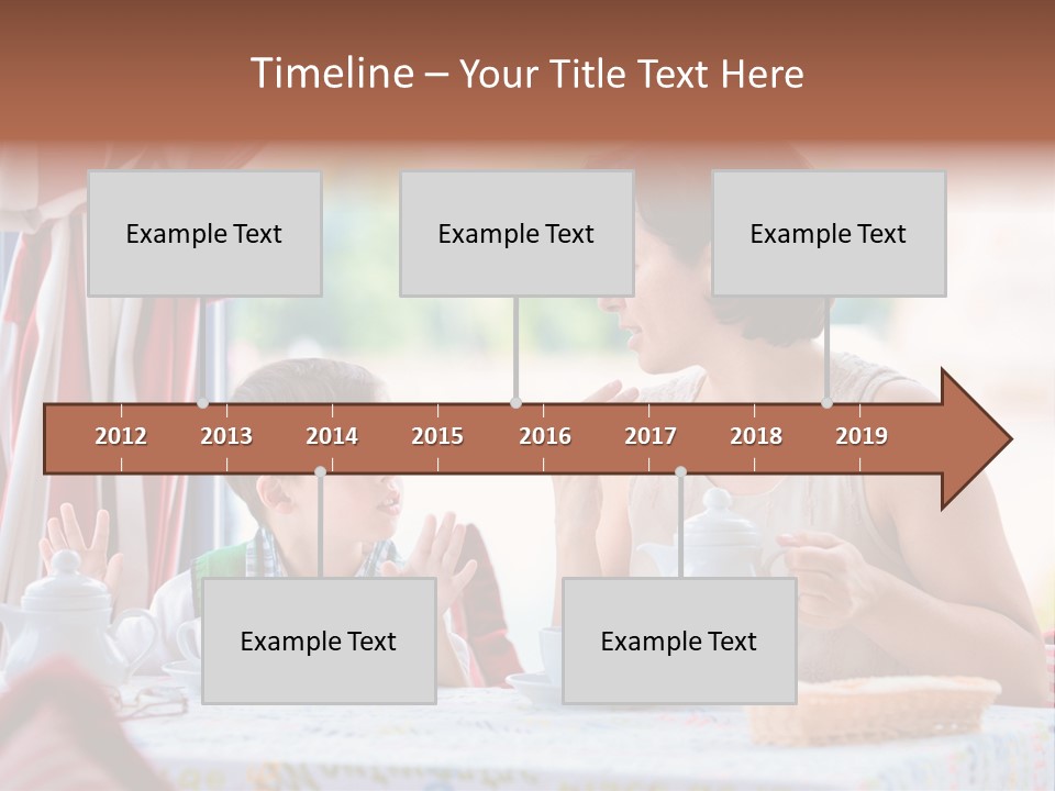 Food Indoors Family PowerPoint Template