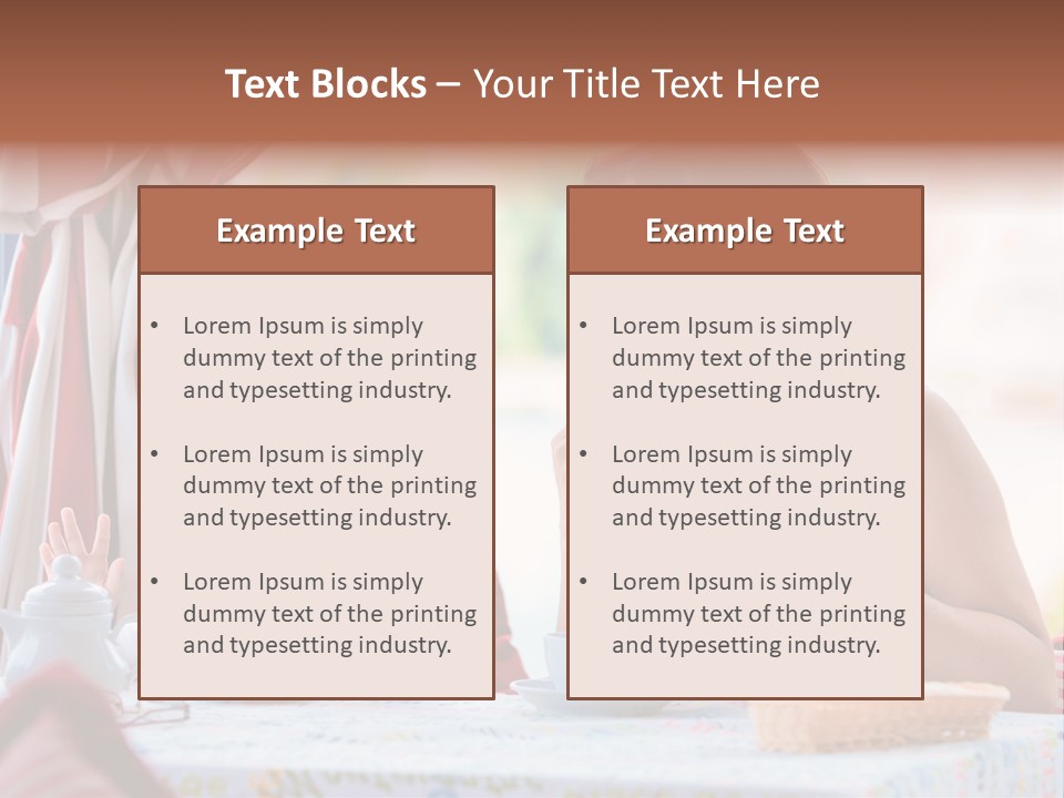 Food Indoors Family PowerPoint Template