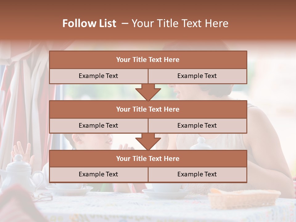 Food Indoors Family PowerPoint Template
