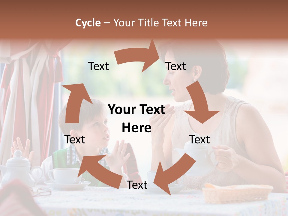 Food Indoors Family PowerPoint Template