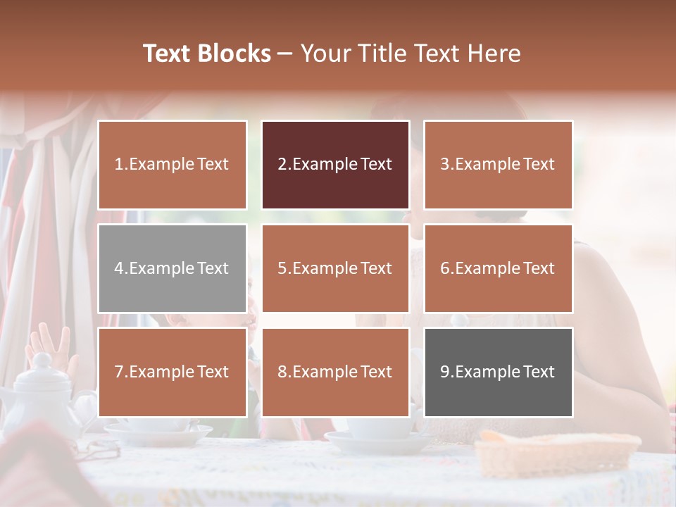 Food Indoors Family PowerPoint Template