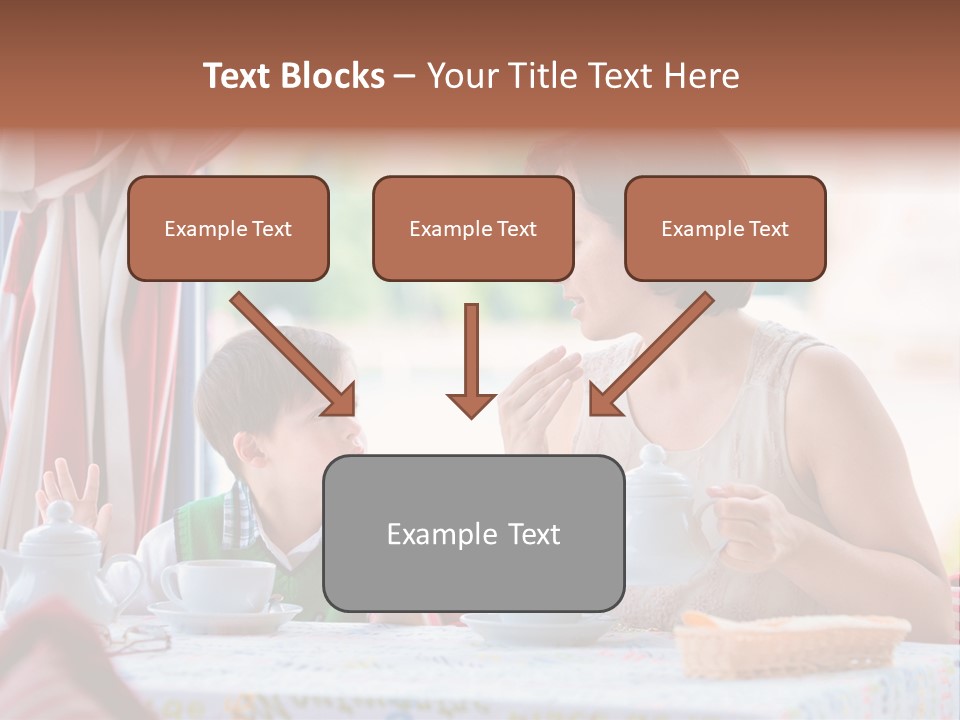 Food Indoors Family PowerPoint Template