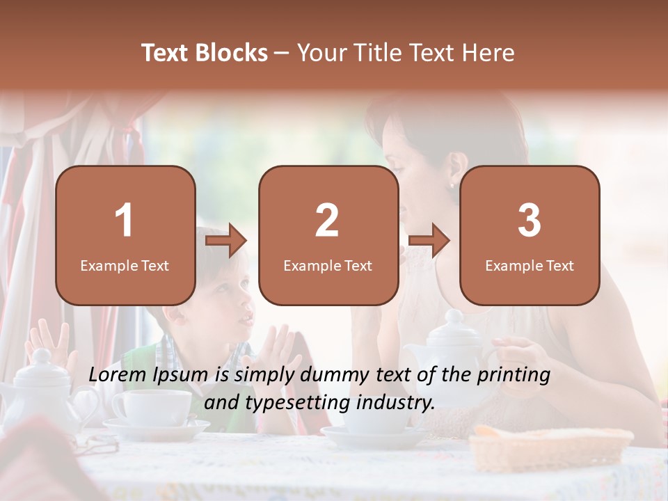 Food Indoors Family PowerPoint Template