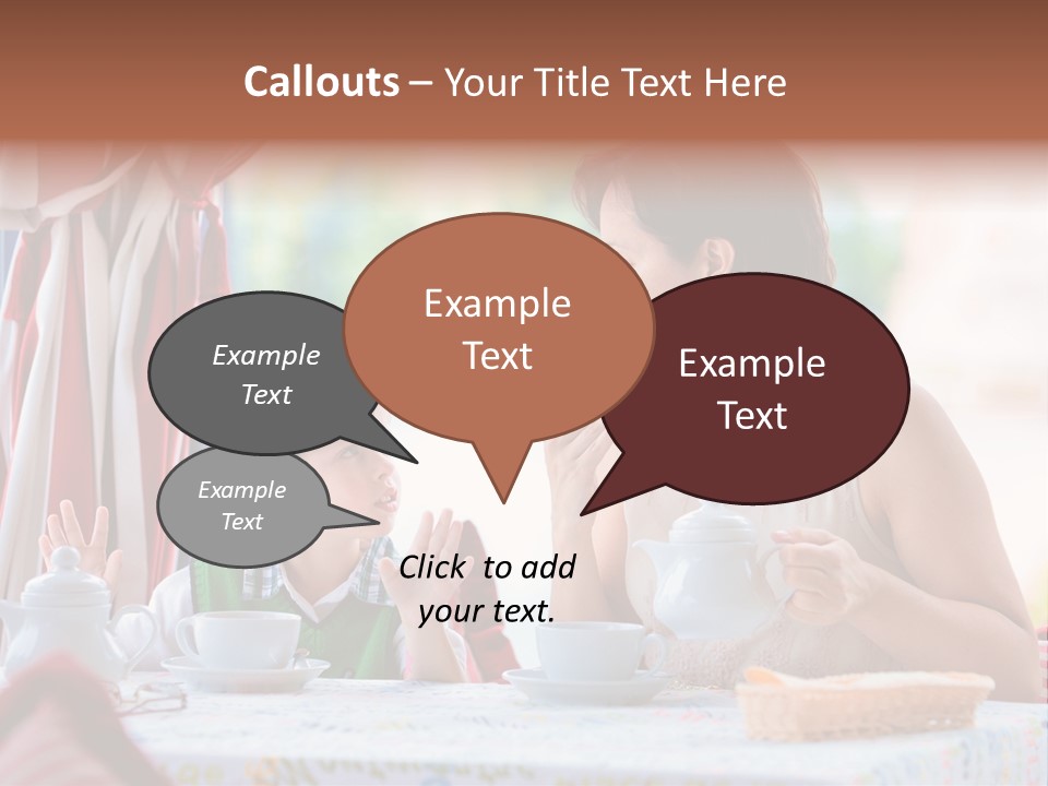 Food Indoors Family PowerPoint Template