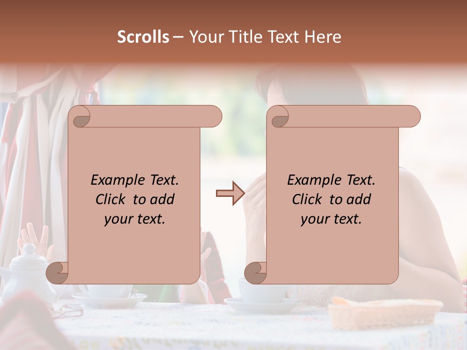 Food Indoors Family PowerPoint Template