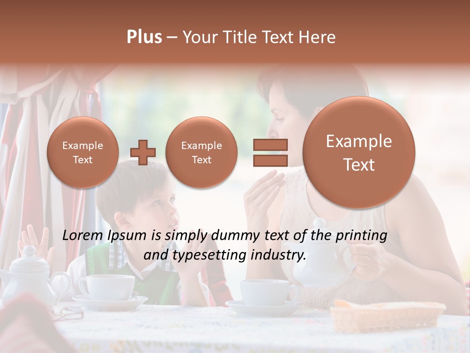 Food Indoors Family PowerPoint Template