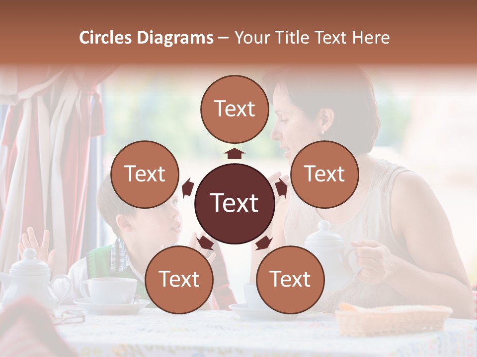 Food Indoors Family PowerPoint Template