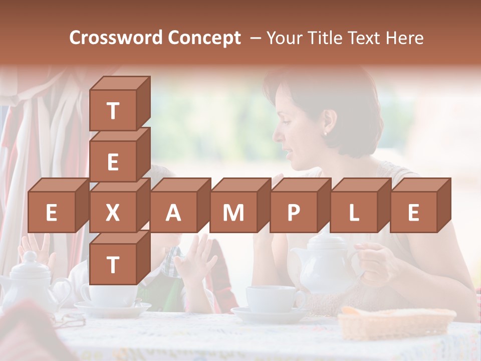 Food Indoors Family PowerPoint Template