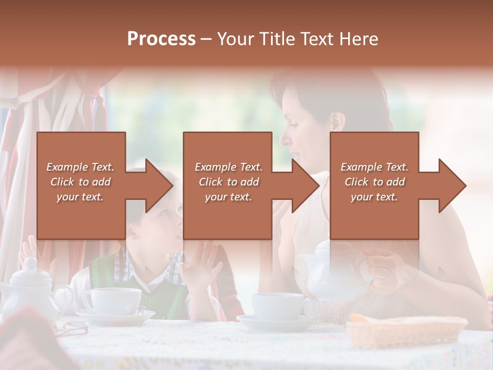 Food Indoors Family PowerPoint Template