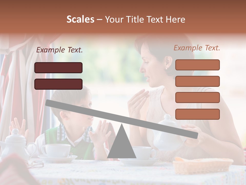 Food Indoors Family PowerPoint Template