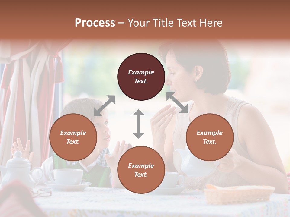 Food Indoors Family PowerPoint Template