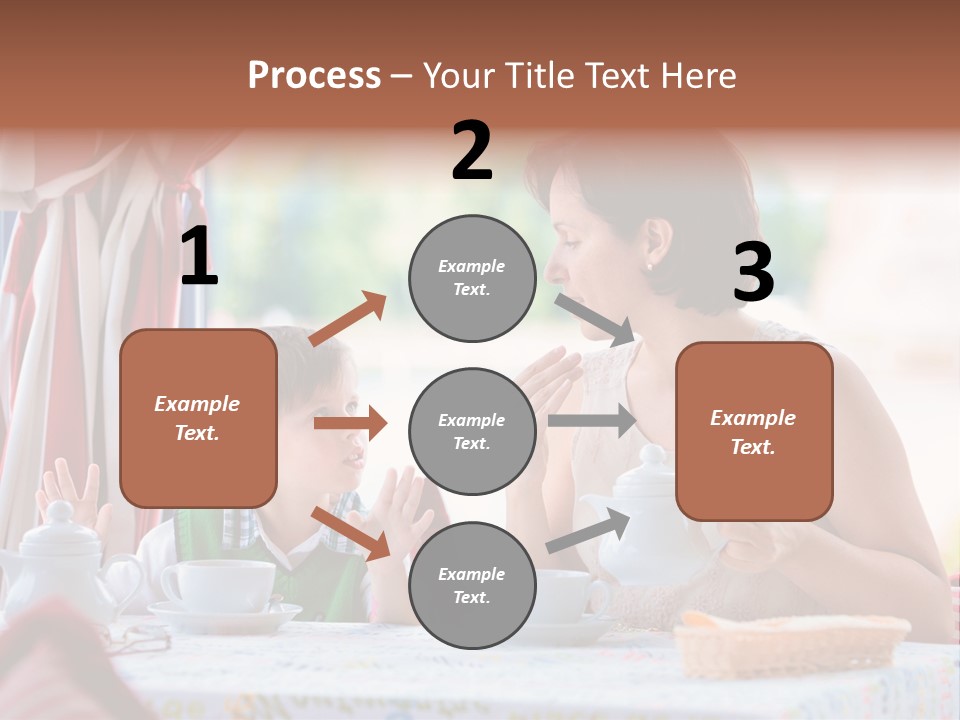 Food Indoors Family PowerPoint Template