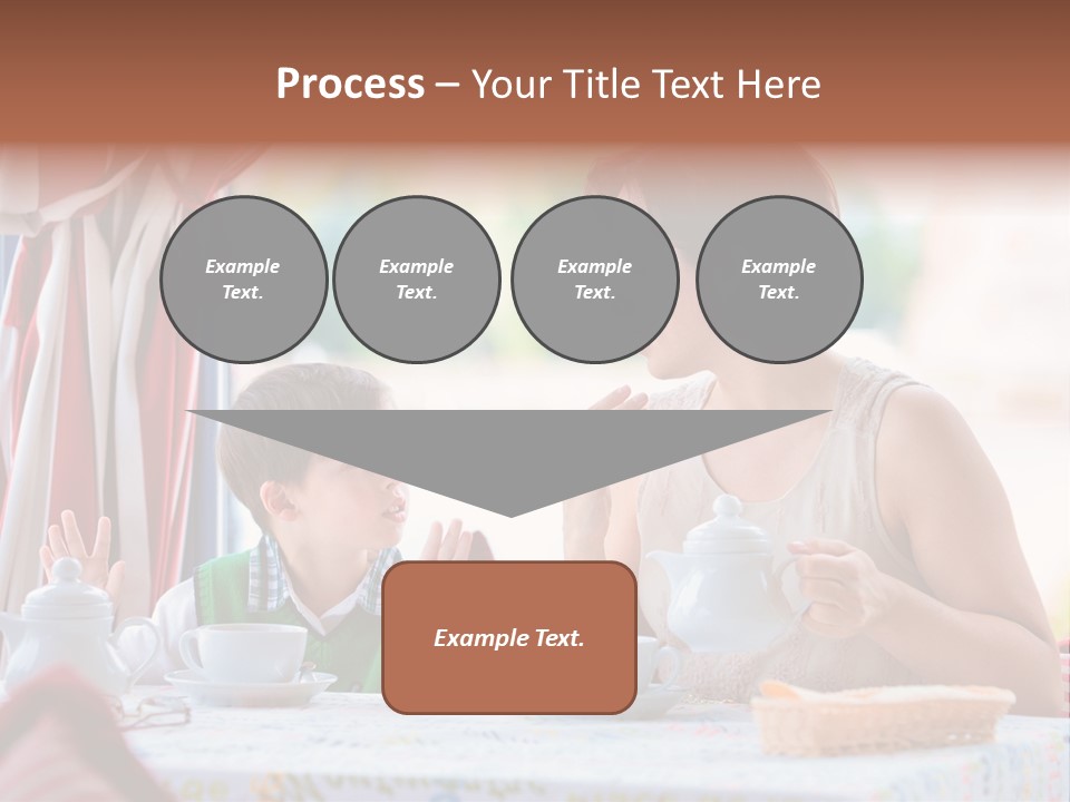 Food Indoors Family PowerPoint Template