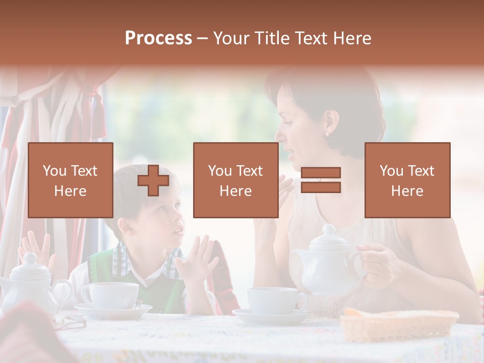 Food Indoors Family PowerPoint Template