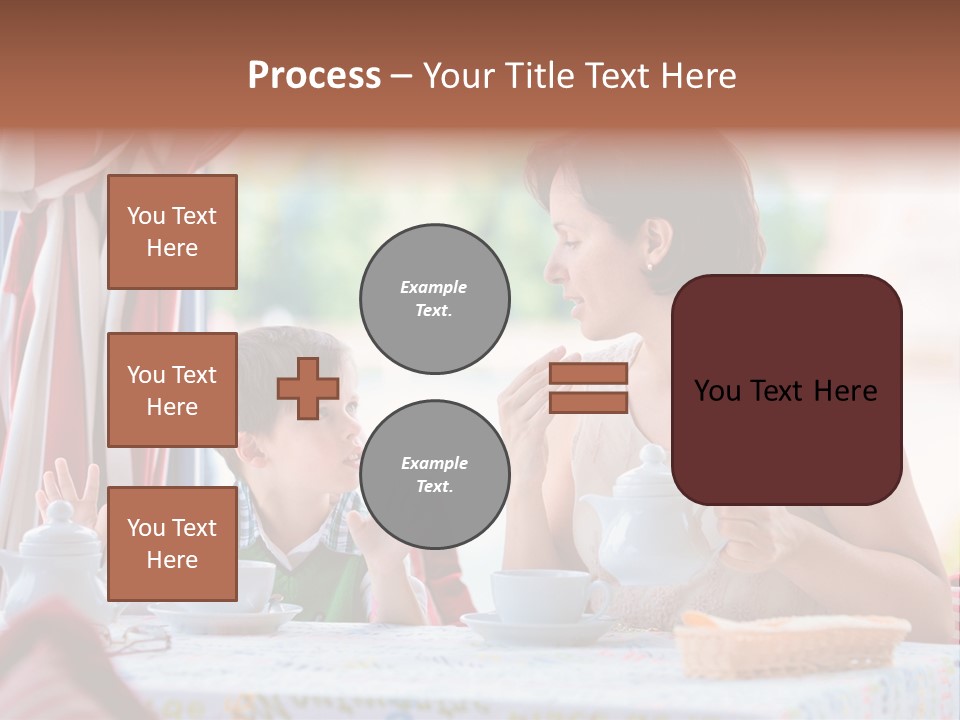 Food Indoors Family PowerPoint Template