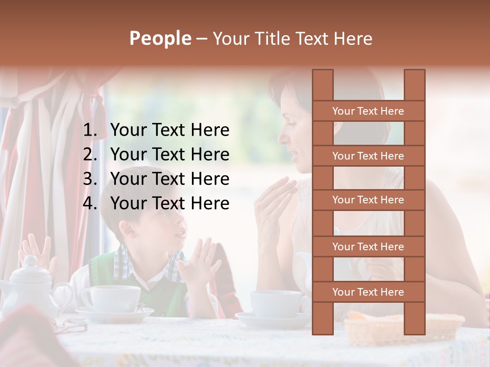 Food Indoors Family PowerPoint Template