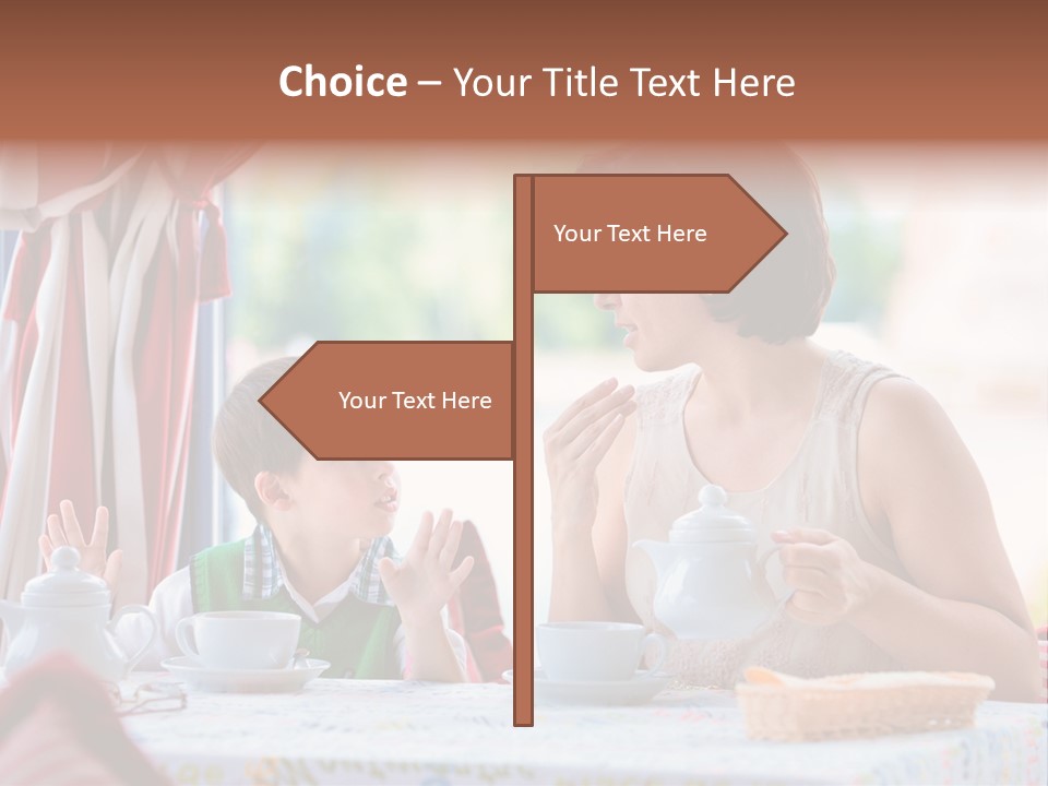 Food Indoors Family PowerPoint Template