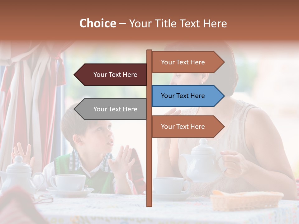 Food Indoors Family PowerPoint Template