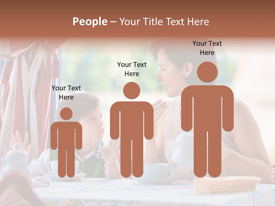 Food Indoors Family PowerPoint Template