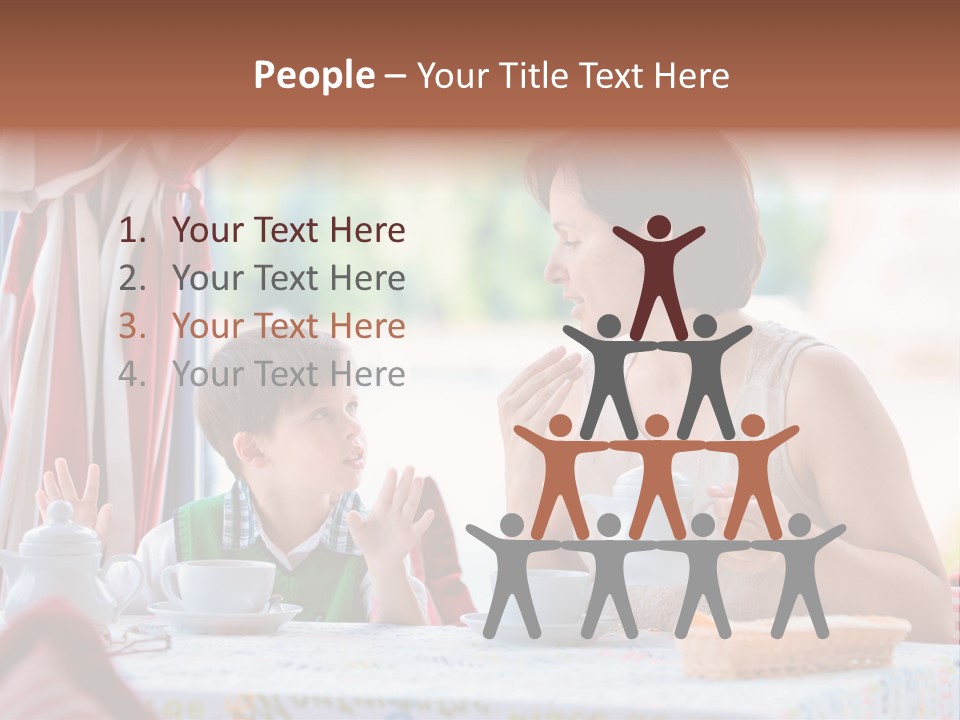 Food Indoors Family PowerPoint Template