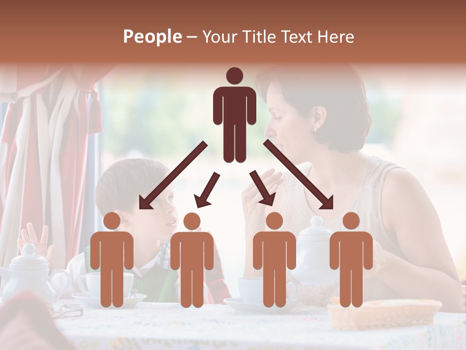 Food Indoors Family PowerPoint Template