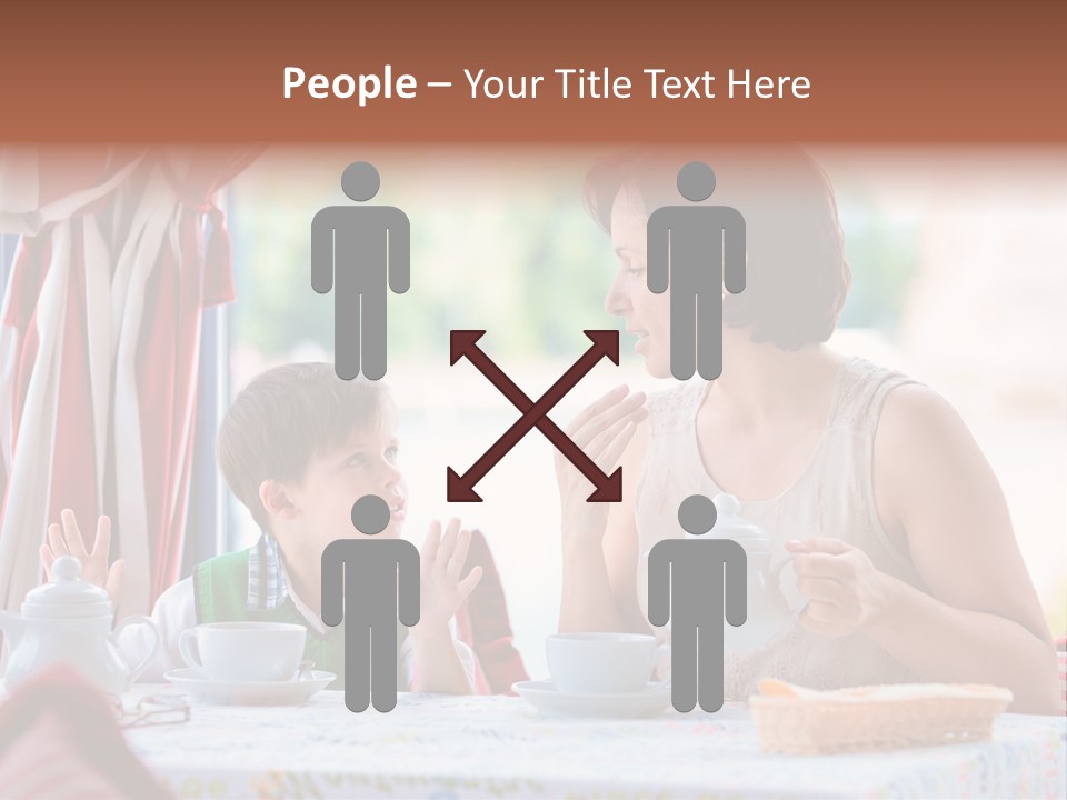 Food Indoors Family PowerPoint Template