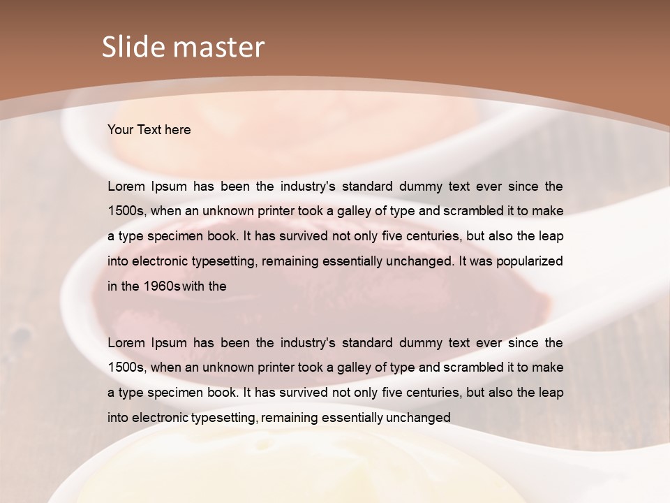 Beige Diet Condiment PowerPoint Template