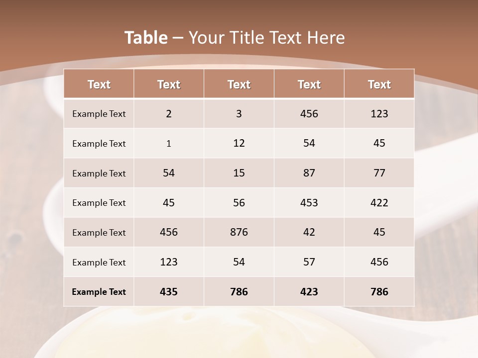 Beige Diet Condiment PowerPoint Template