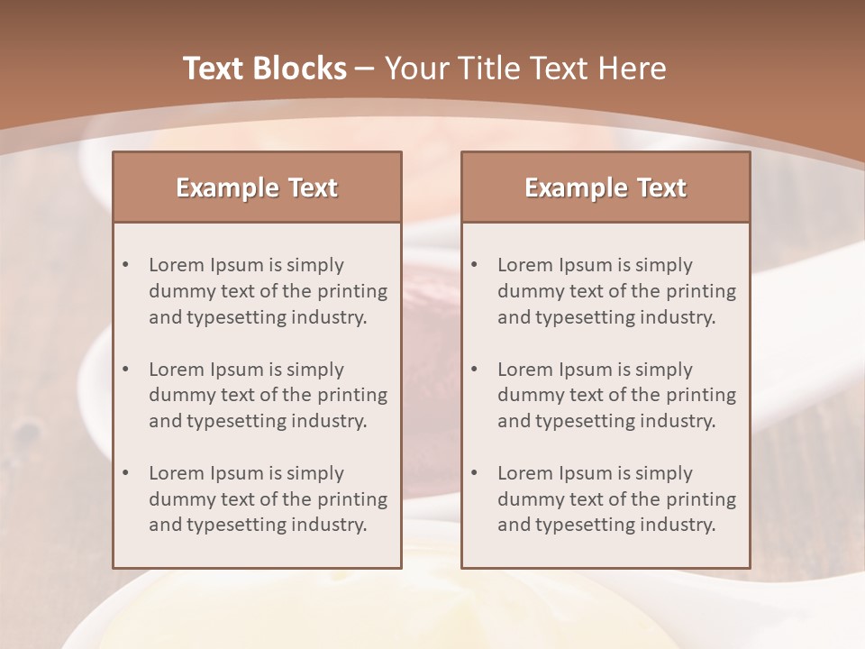 Beige Diet Condiment PowerPoint Template