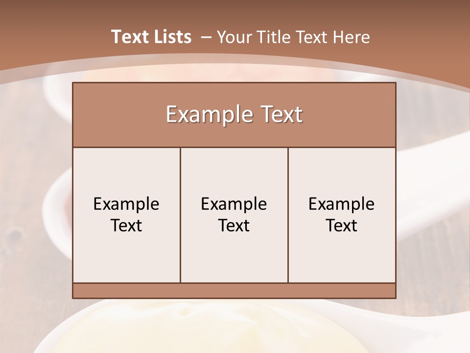 Beige Diet Condiment PowerPoint Template