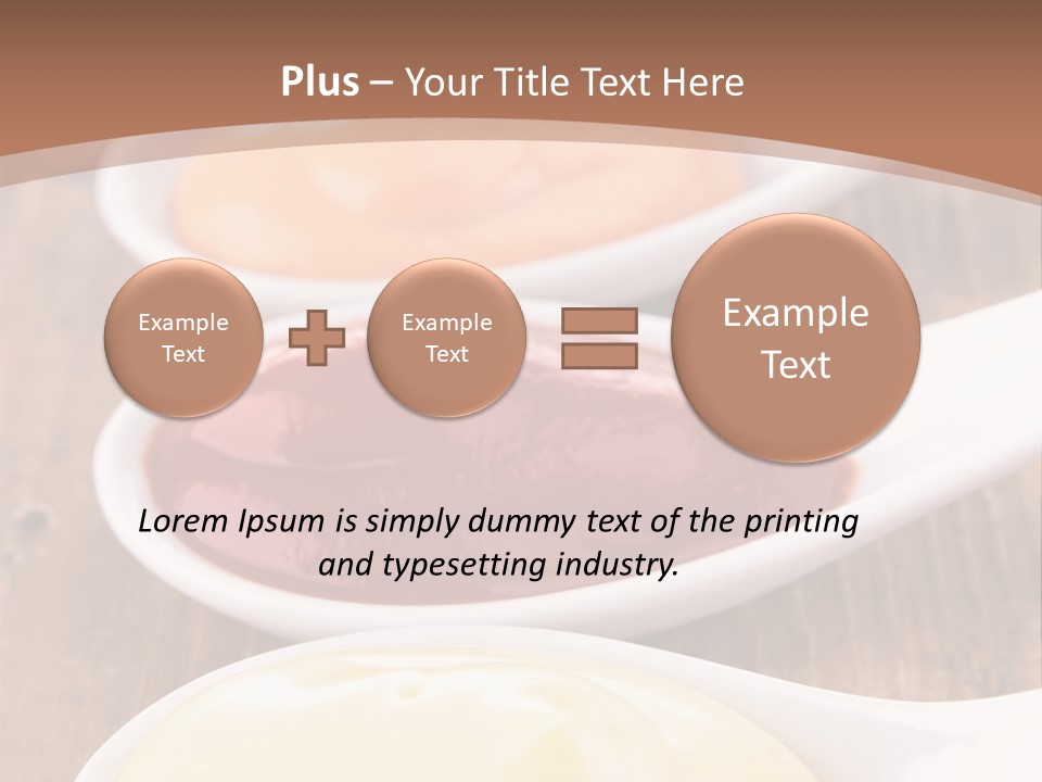 Beige Diet Condiment PowerPoint Template