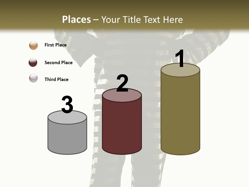 Indoors Prisoner Striped PowerPoint Template