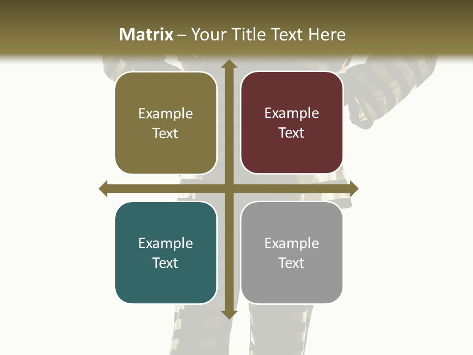 Indoors Prisoner Striped PowerPoint Template