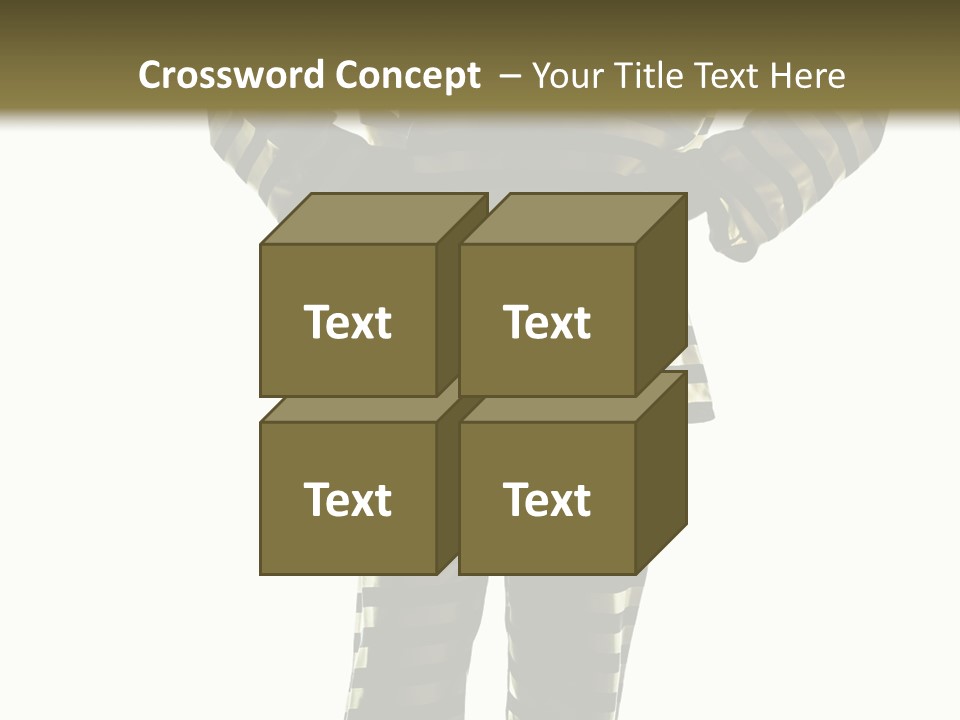 Indoors Prisoner Striped PowerPoint Template