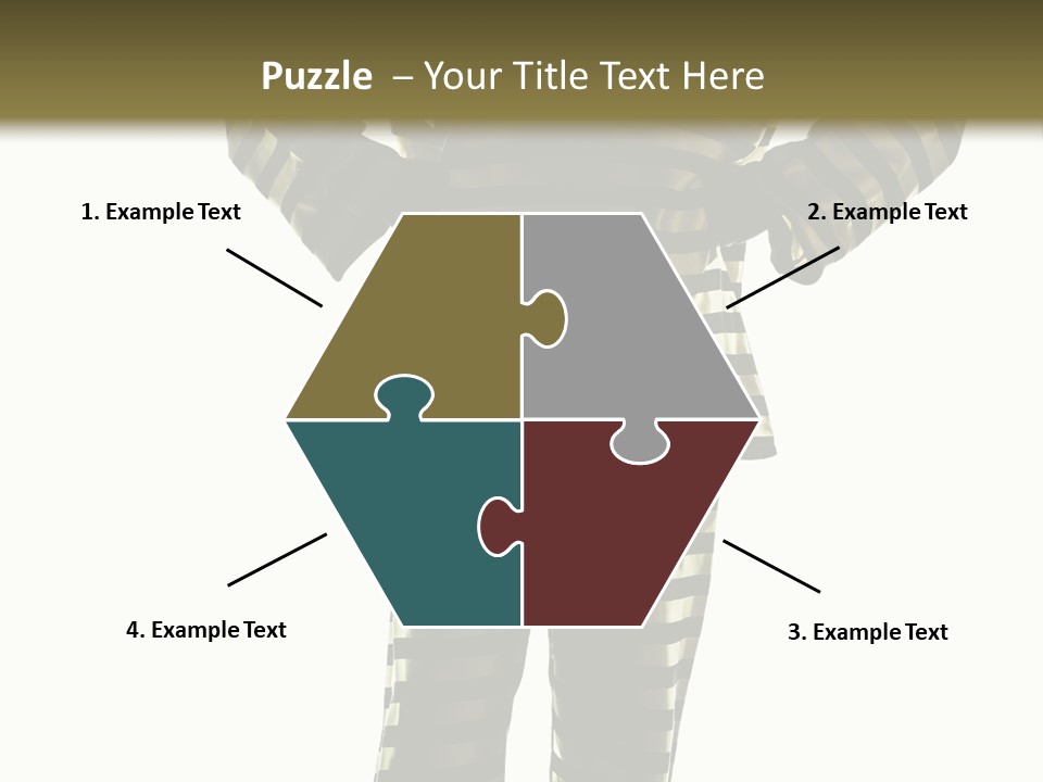 Indoors Prisoner Striped PowerPoint Template