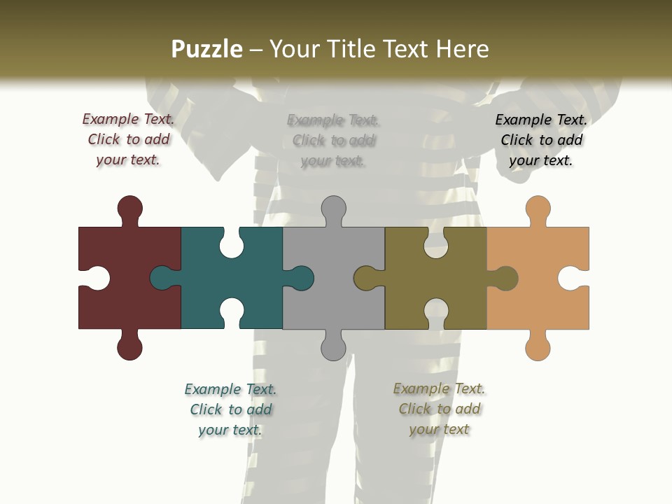 Indoors Prisoner Striped PowerPoint Template