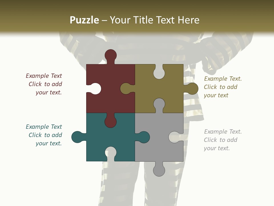 Indoors Prisoner Striped PowerPoint Template