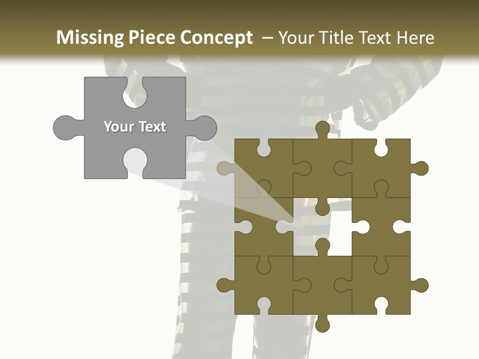 Indoors Prisoner Striped PowerPoint Template