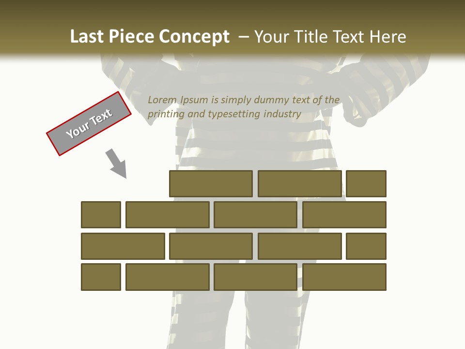 Indoors Prisoner Striped PowerPoint Template