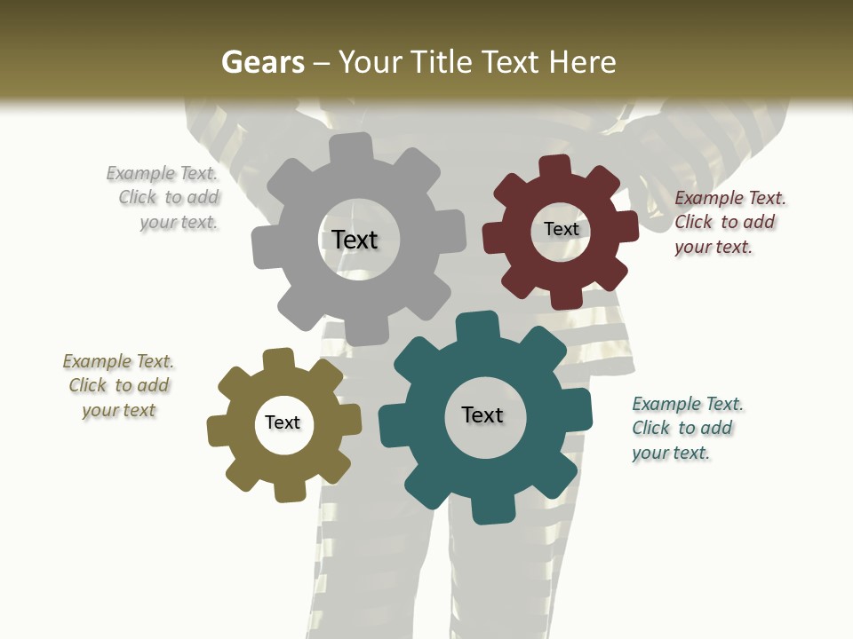 Indoors Prisoner Striped PowerPoint Template