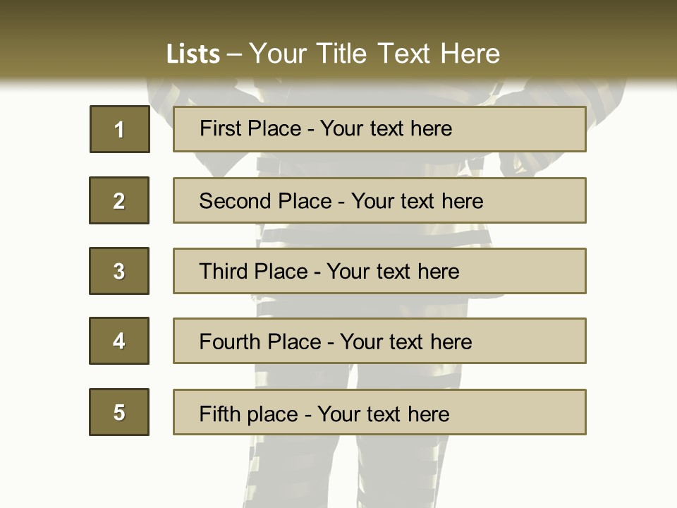 Indoors Prisoner Striped PowerPoint Template