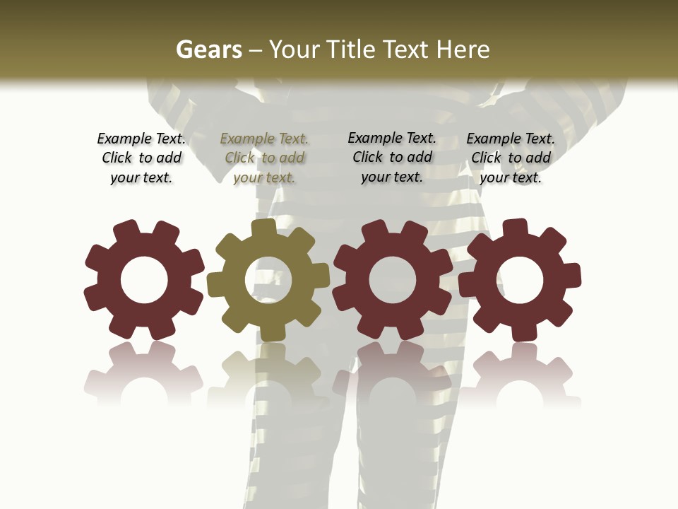 Indoors Prisoner Striped PowerPoint Template