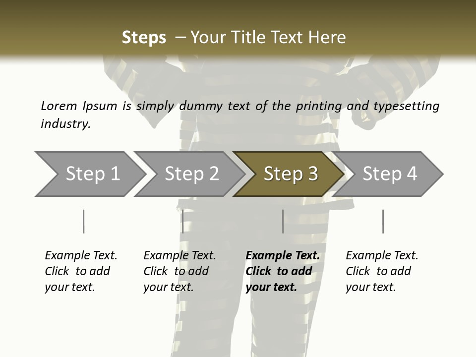Indoors Prisoner Striped PowerPoint Template