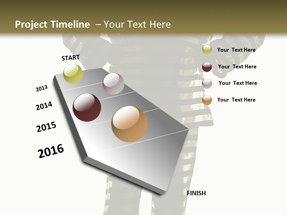 Indoors Prisoner Striped PowerPoint Template