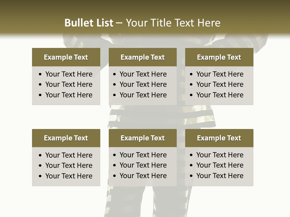 Indoors Prisoner Striped PowerPoint Template