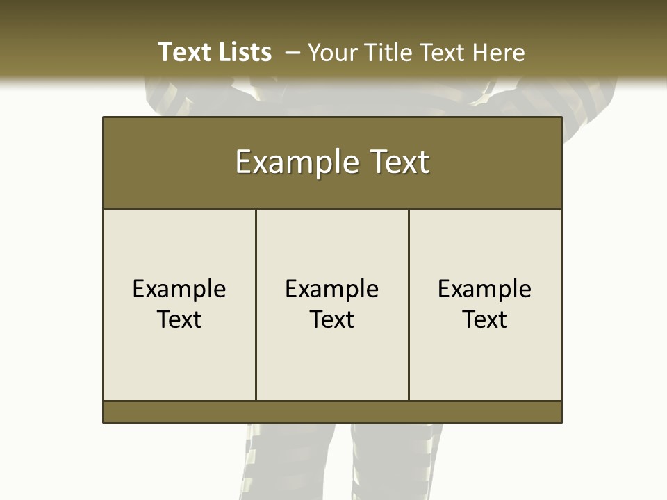 Indoors Prisoner Striped PowerPoint Template